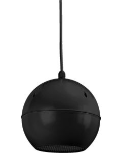 Haut-parleur Public adress, boule, noir, 100 V, 8 Ω, 10 W, IP44