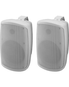 Enceinte Public adress, actives, 30 W, 6", (paire), blanches