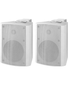 Enceinte active 5", 20 W, (paire) stéréo 2 voies, blanches