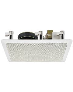 Haut-parleur Public adress, encastré, 100 V, 20 W, Hi-Fi, blanc