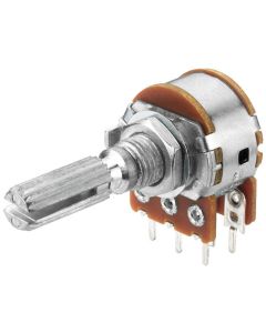 Potentiomètre stéréo, 10 kΩ, log., 41 crans