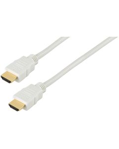 Cordon HDMI High Speed, 1,5 m, blanc