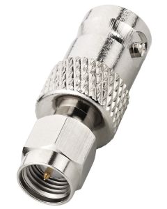 Adaptateur fiche SMA mâle / BNC femelle, 50 Ω