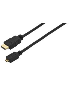 Cordon HDMI High Speed, 2 m, noir, avec canal de retour