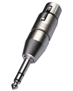 Adaptateur XLR / fiche jack 6,35 mâle stéréo - NEUTRIK