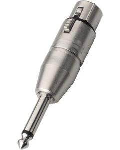 Adaptateur XLR / jack 6,35 mâle mono - NEUTRIK