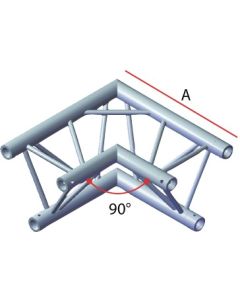 Structure aluminium triangulée, 2 departs, 90°