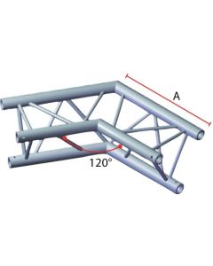 Structure aluminium triangulée, 2 departs, 120°