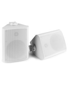 Enceinte Public adress, 8 Ω, 120 W, 2 voies, intérieur / extérieur, IPX5, (paire), blanches - BGO50