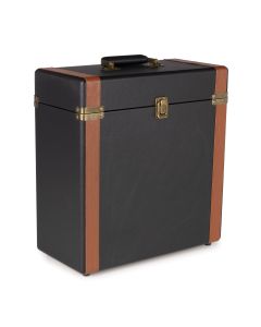 Valise pour disques vinyl, noire, édition luxe - RC37