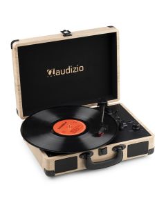 Platine disque avec entrée/sortie BT, USB, bois clair  - RP116LW