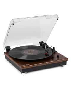 Platine disque, BT entrée et sortie, bois foncé - RP112D