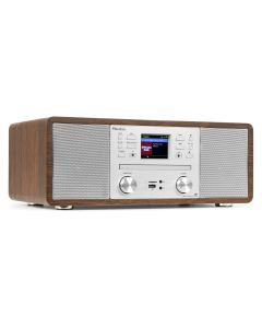 Radio internet, DAB+, FM, BT, CD, couleur alu + bois - Avola