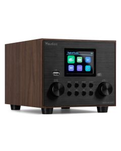 Radio Hifi DAB+, BT, FM, USB, avec subwoofer, couleur bois - Vieste