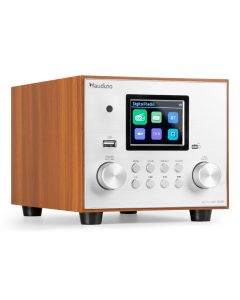 Radio Hifi DAB+, BT, FM, USB, avec subwoofer, couleur alu - Vieste