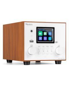 Radio Hifi DAB+, BT, FM, USB, avec subwoofer, couleur blanc - Vieste