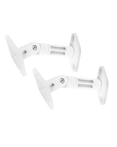 Jeu de supports mureaux pour enceintes home cinéma, blanc, 3,5kg max - HTS20