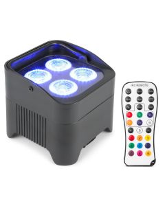 PAR à LED sur batterie, 4 x 10 W 6-en-1 RGBWA-UV - BBP94