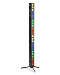 Barre à LED sur batterie, 24 x 3 W 3-en-1 RGB, DMX sans fil - BBB243