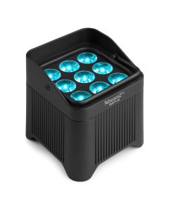 PAR à LED sur batterie, 9 x 12W 6-en-1, IP65, WDMX, BBP48