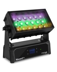 Projecteur architectural à LED 18 x 15 W 4-en-1 RGBW + 42 x LED 0.2 W RGB, IP65, Zoom - Star Color 270Z