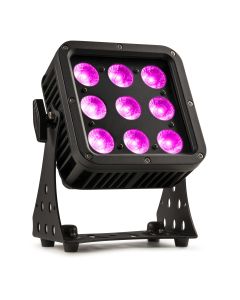 Projecteur architectural à LED 9 x 8 W 4-en-1 RGBW, DMX, IP65 - Star Color 72