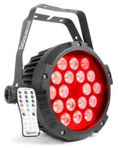 PAR à LED 18 x 12 W 4-en-1 RGBW, IP65, alu - BWA418