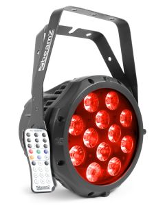 PAR à LED, 12 x 18 W 6en1 RGBWA-UV, Alu, IP65 - BWA412