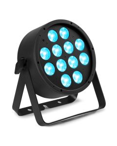 PAR à LED 12 x 10 W 6-en-1 RGBALC, alu, télécommande - BAC332