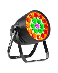 PAR à LED professionnel 19 x 15 W 4-en-1, zoom PRO RGBW, alu - BAC550Z