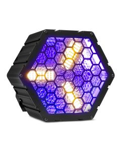 Blinder rétro 3x30W blanc chaud + 72 LEDs RGB, DMX5 - RB90