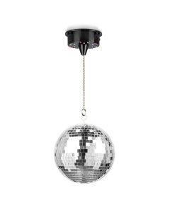 Boule à facettes 20cm avec moteur et LEDs - MB20ML