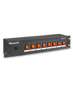 Dispatch rackable, 8 interrupteurs, Schuko - PS08S