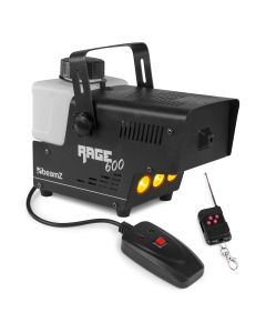 Machine à fumée 600 W, effet LED ambre avec contrôleur sans fil - Rage600LED