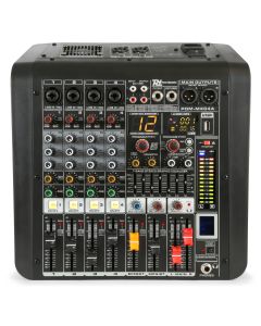 Table de mixage amplifiée 2 x 200 W, 4 canaux, multi-effets, BT - PDM-M404A