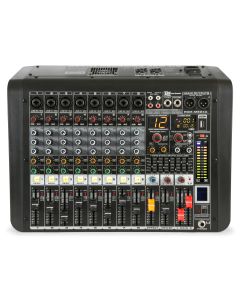 Table de mixage amplifiée 2 x 200 W, 8 canaux, multi-effets, BT - PDM-M804A