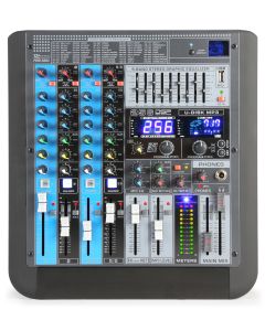 Table de mixage 6 canaux, multi-effets, BT, professionnelle - PDM-S604