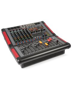 Table de mixage amplifiée 2 x 350 W, 8 canaux, multi-effets, BT - PDM-S804A