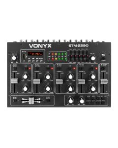 Table de mixage 8 canaux, multi-effets, USB/MP3/BT - STM2290