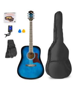 Pack guitare SoloJam Western, bleue