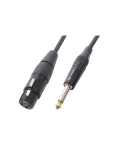 Cordon audio XLR femelle / jack 6,35 mâle mono, 1,5 m - CX40-1