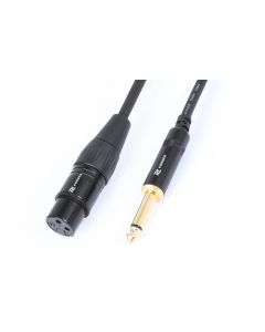 Cordon audio XLR femelle / jack 6,35 mâle mono, 15 cm - CX135