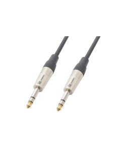 Cordon audio jack 6,35 mâle stéréo / jack 6,35 mâle stéréo, 6 m - CX80-6