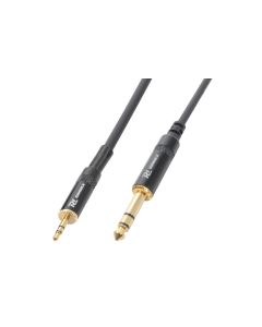 Cordon audio jack 3,5 mâle stéréo / jack 6,5 mâle stéréo, 1,5 m - CX82-1