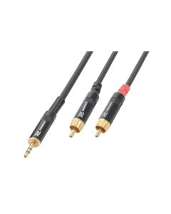 Cordon audio jack 3,5 mâle stéréo / 2 x RCA mâle, 1,5 m - CX85-1