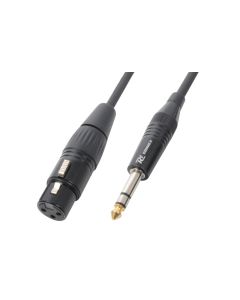 Cordon audio XLR femelle / jack 6,35 mâle stéréo, 1,5 m - CX46-1