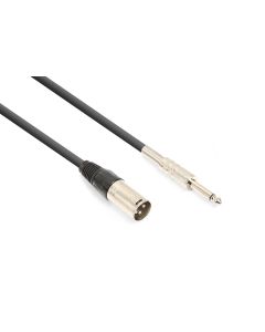 Cordon audio XLR mâle / jack 6,35 mâle mono, 1,5 m - CX312-1