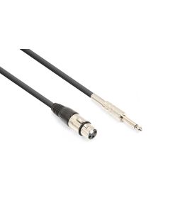 Cordon audio XLR femelle / jack 6,35 mâle mono, 1,5 m - CX314-1