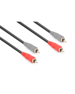 Cordon audio 2 x RCA mâle / 2 x RCA mâle, 1,5 m - CX340-1