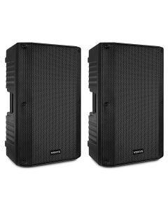 Enceinte stéréo 12", set, 1 active, 1 passive, 800 W, avec cordon - VSA120S